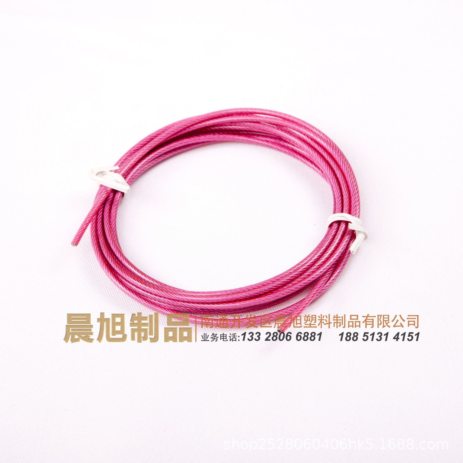 涂塑不锈钢钢丝绳包胶健身PVC跳绳配件半成品吊绳多功能健身专用