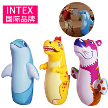 INTEX 44669 3D动物不倒翁 儿童充气玩具拳击袋底部注水休闲玩具