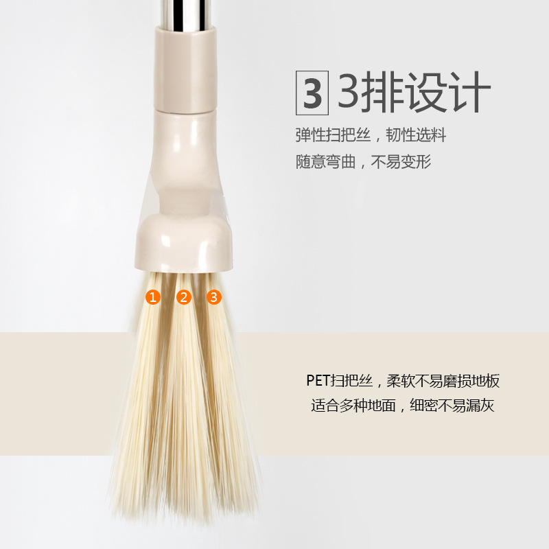 Fabricantes suministro ligero hogar escoba recogedor traje doble varilla en línea de compras de plástico escoba recogedor