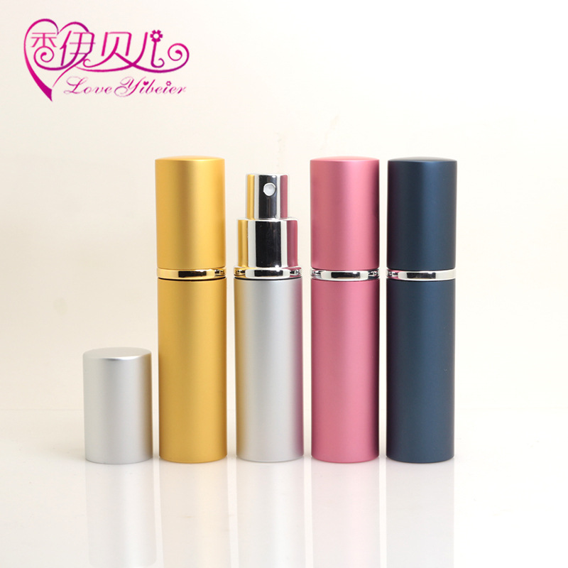 现货供应10ml香水分装瓶空瓶 便携式喷雾瓶喷剂瓶 金属铝管玻E18