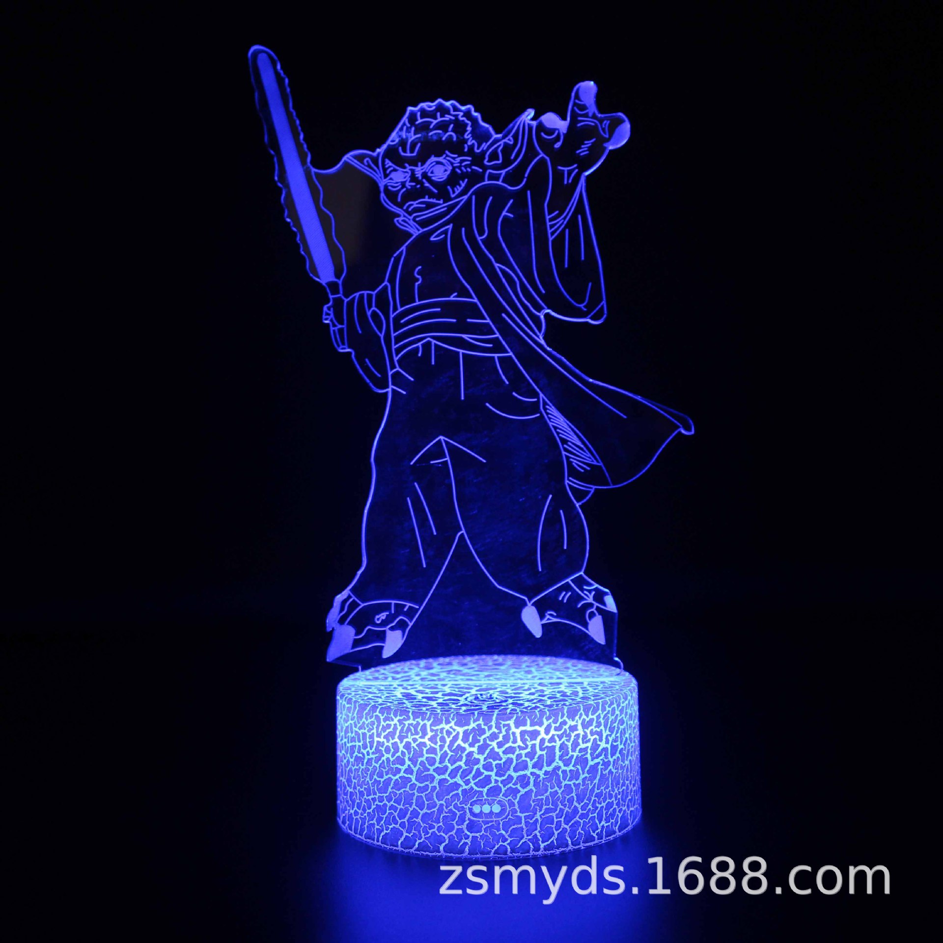 Transfronteriza Star Wars serie 3D colorido táctil lámpara de mesa Luz de la noche LED regalo creativo luz visual