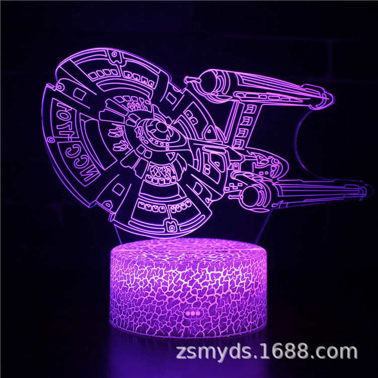 Transfronteriza Star Wars serie 3D colorido táctil lámpara de mesa Luz de la noche LED regalo creativo luz visual