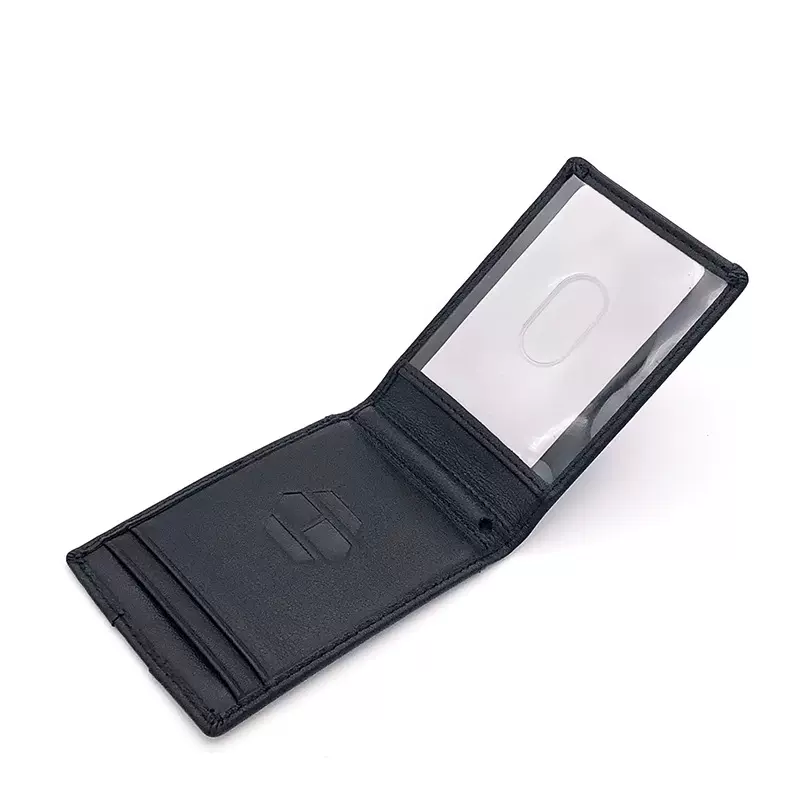 定制钱包牛皮男士钱包欧美RFID美金夹短款卡包男厂家批发定制logo