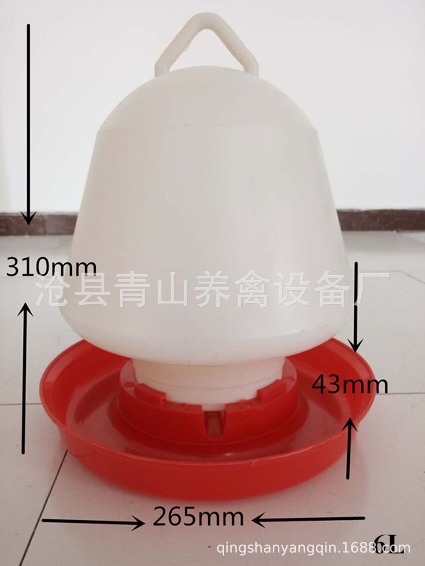 手提饮水器  真空饮水器  养殖设备 6公斤散养鸡水桶 塔式饮水器