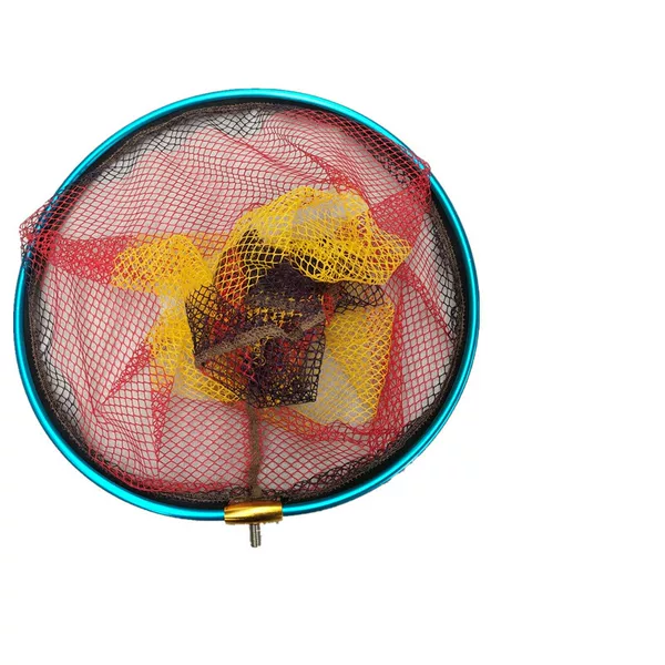 Competitive Fishing Net Head Without Hooks, Black Pit Coated Aluminum Alloy Fishing Net Bag, Fishing Gear, Fishing Supplies