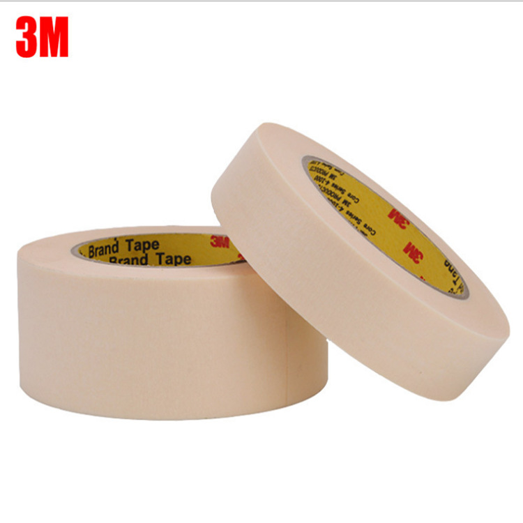 3m2142高温美纹纸 汽车船舶喷烤保护皱纹纸PCB板波峰焊高温遮蔽纸