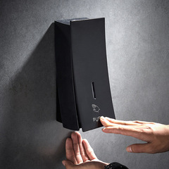 黑色按壓皂液器跨境衛生間壁掛手動給液盒廚房洗手液機瓶子免打孔