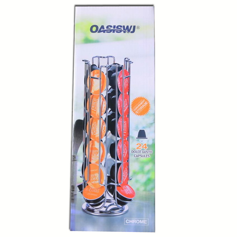 OASISWJ giratoria Cápsula de café rack Nestle DOCLE GUSTO rack de almacenamiento 24 Pack en stock caja de color