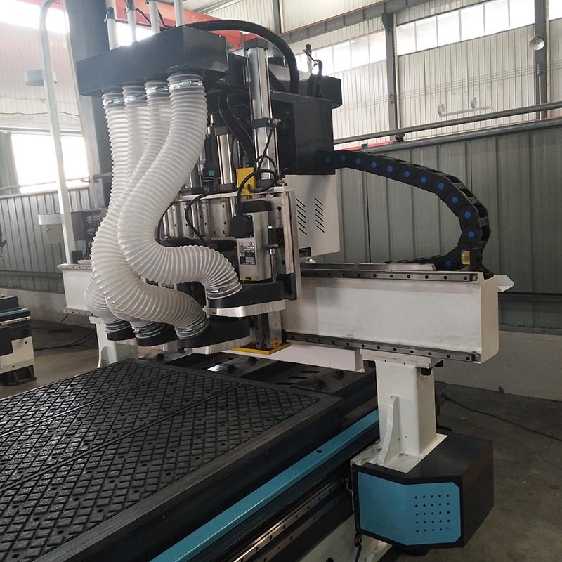 厂家现货双工位开料机双工序排钻包下料机 济南柜体全自动开料机