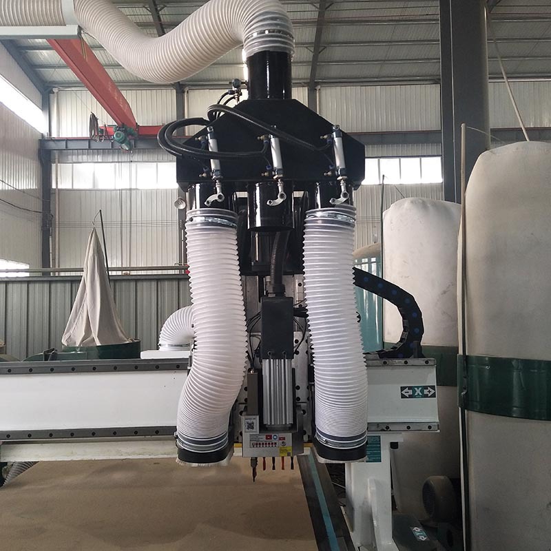 厂家双主轴数控排钻包开料机下料机 全自动数控板式家具生产线