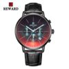 Fashionable glossy street waterproof men's watch