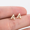 Fashionable retro earrings with letters, wholesale