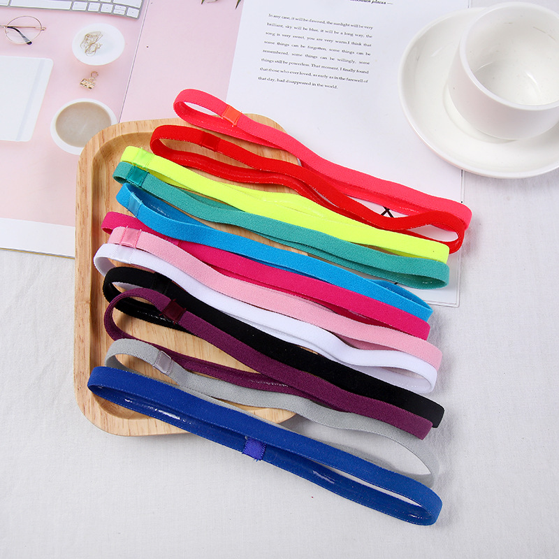 Nueva banda de pelo deportivo sudor-absorbente correr fitness banda de pelo yoga fútbol casual simple diadema tocado transfronterizo