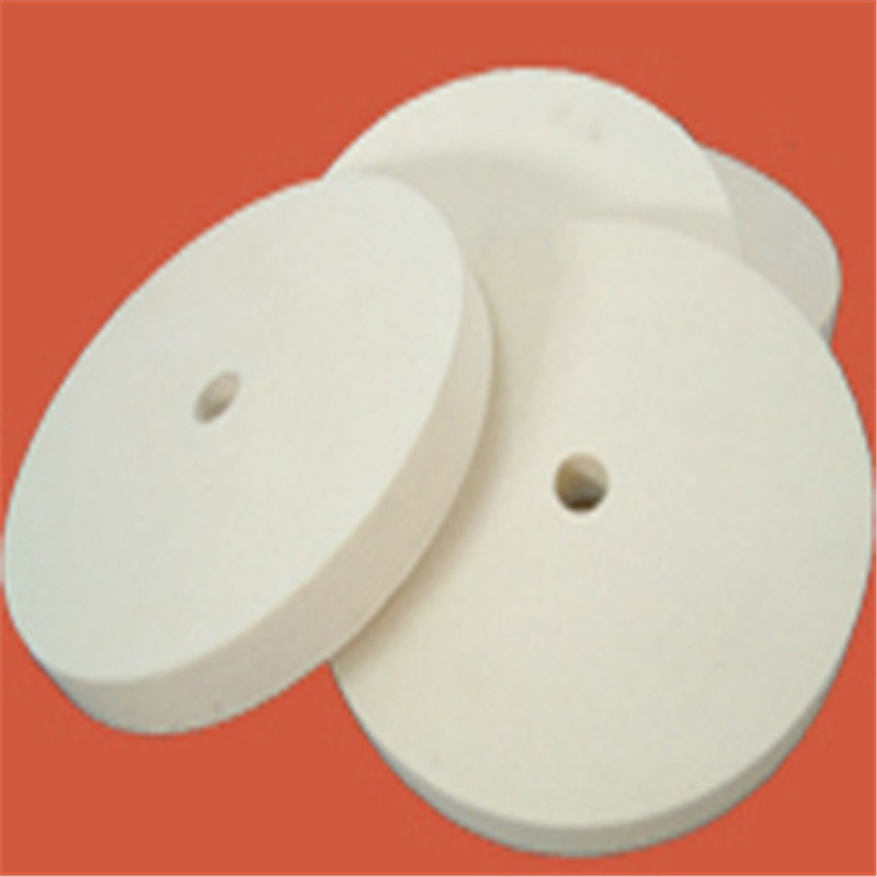 厂家批发抛光工业毛毡轮 高密度羊毛抛光轮耐磨背绒毛毡抛光轮