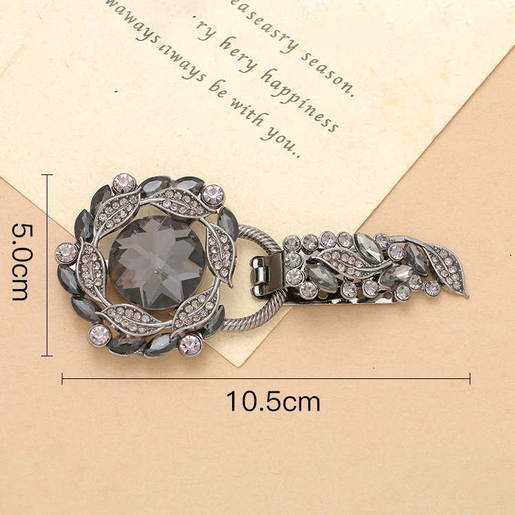 厂家直销新款水钻玻璃合金金属纽扣裘皮扣水貂扣皮鸭嘴扣皮草扣