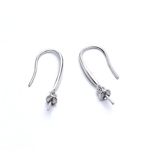 s925 silver pearl ear hook accessories simple fashion pearl ear hook empty accessories diy ear hook accessories