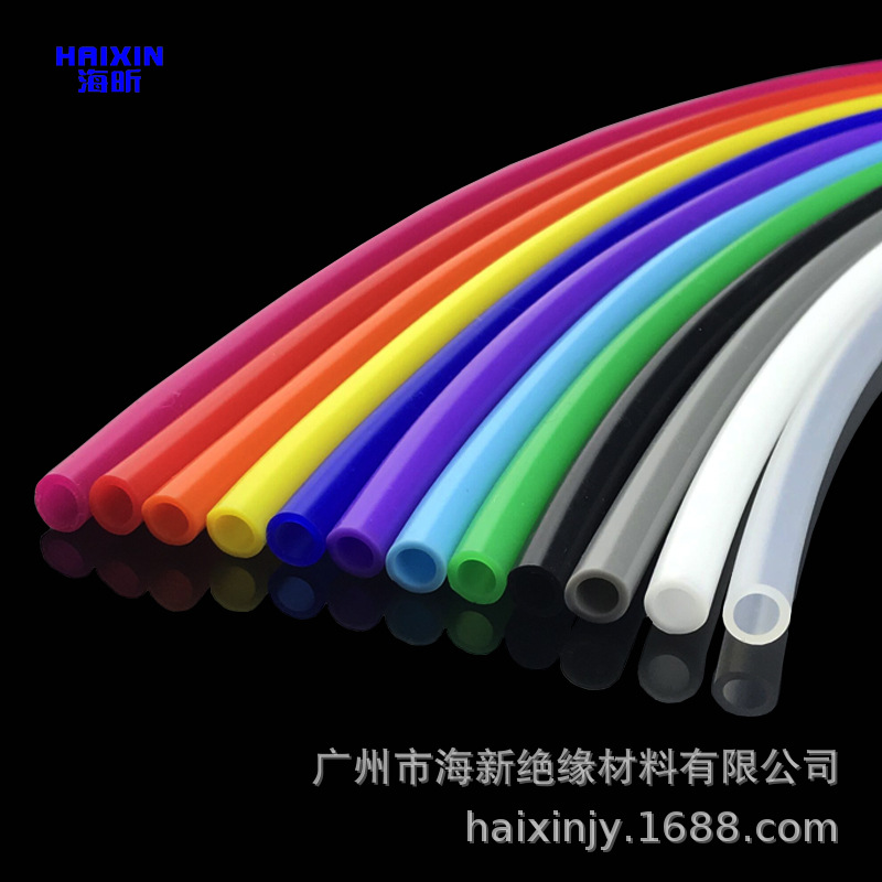 热销食品级彩色硅胶管内径7外径9mm软套管弹性环保耐高温矽胶软管