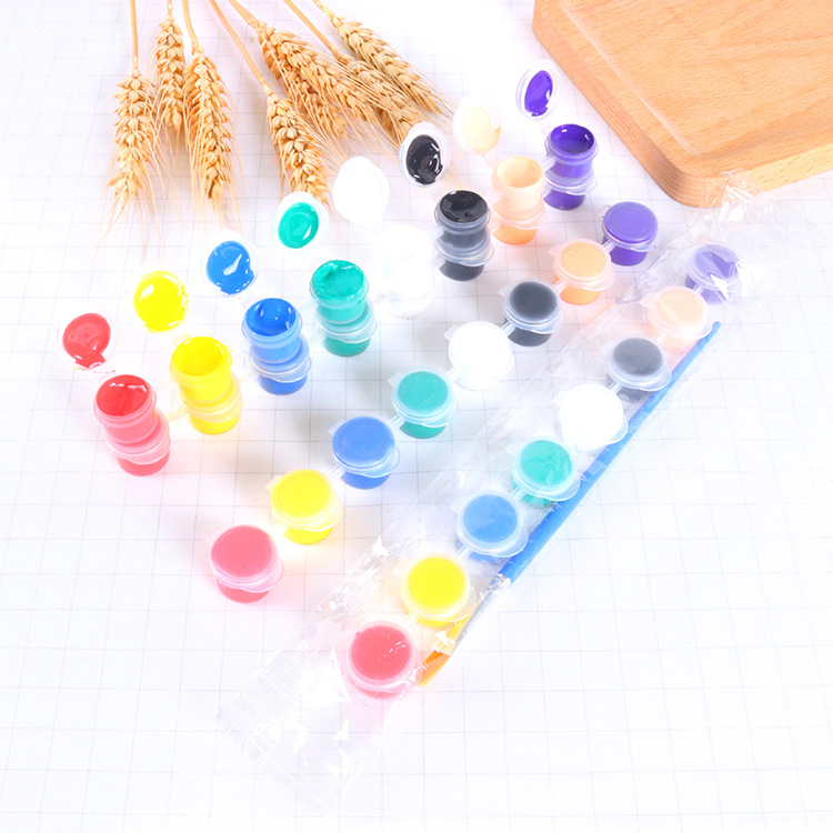 2ml 8-color body acrylic paint set for children's handmade DIY graffiti painting blank kite egg painting colors