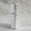 ZIPPO windproof kerosene lighter 205 frosted silver -plated three -sided side carving star rain