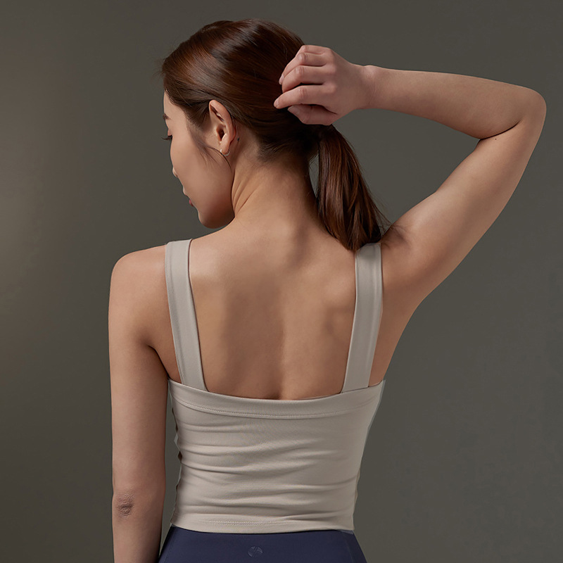 2019 primavera y verano nuevo chaleco de yoga push up pecho abrigo a prueba de golpes coreano danza fitness deportes Sling fábrica ventas directas