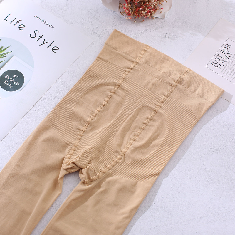 Spring and Autumn Skinny Pants Artifact Autumn Large Size Natural Skin Leggings Plus Size Fat Leggings Pants Fake Meat