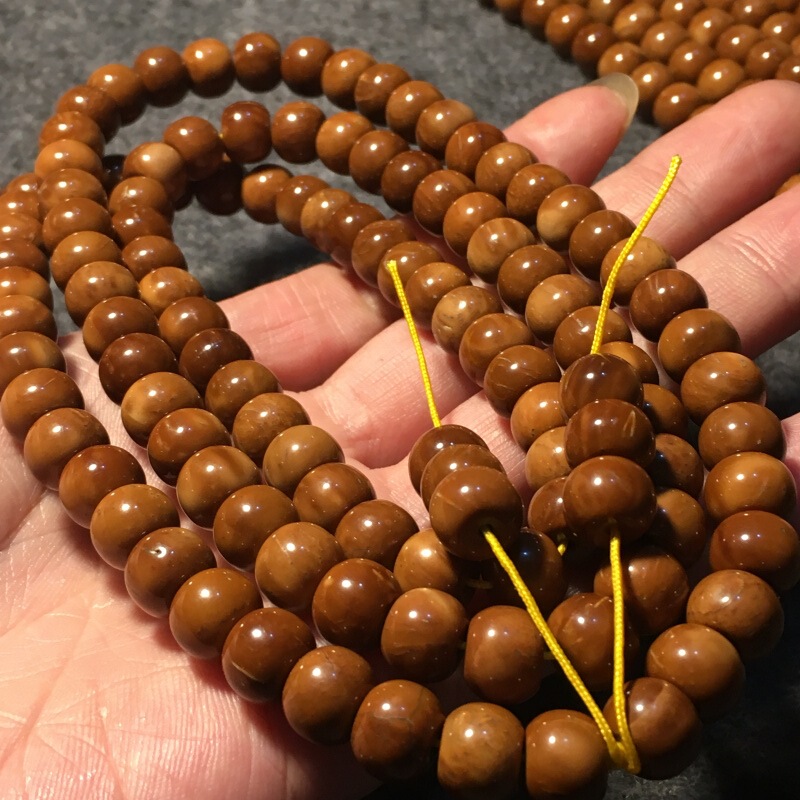 Natural Cook bracelet rosary Xizang Buddha beads long string 108 bracelet rare Bodhi Wenwan necklace for men and women