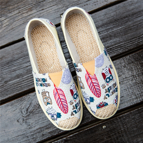 2024 New Fashion Canvas Shoes for Women Students Flat White Shoes Korean Style Casual Fisherman Shoes Slip-On Slides