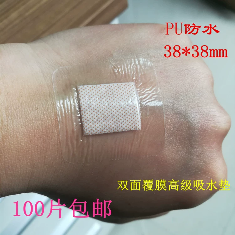 Внешняя торговля ПУ водонепроницаемый прозрачный квадратный пластырь 38*38 ммOK эластичный закругленный угловой пластырь с хорошей липкостью