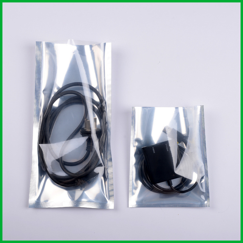 防静电阴阳镀铝袋 平口防静电铝箔袋 电子塑料包装袋批发