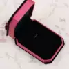 Velvet gift box with bow