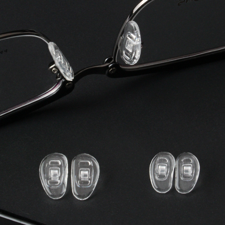 Glasses nose pads silicone stipulation points left and right silicone non-slip nose pads glasses accessories wholesale H-22/H-02