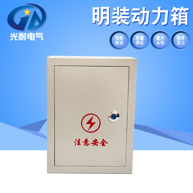 专业批发 户外明装带雨帽配电箱 室内挂墙式开关照明动力箱
