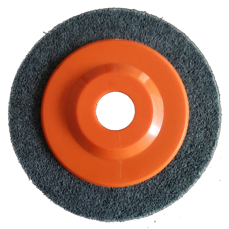 厂家直销优质耐磨不织布纤维轮尼龙抛光轮125型100型