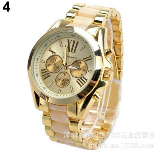 Manufacturer wholesale Geneva fashion high-end three-eye steel band watch men's quartz watch wholesale micro-business supply