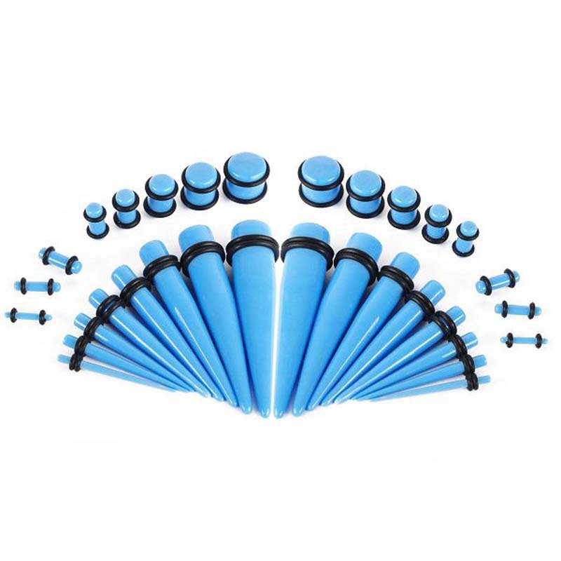 Amazon cuerno oído expansor traje acrílico señaló cono cuerno aurícula traje Crescent oído expansor 54 unidades un paquete