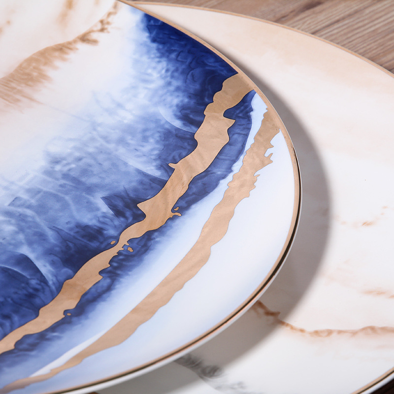 Nuevo chino cerámica Colgante placa artesanía decoración del hogar placa negocio aniversario regalo personalización al por mayor