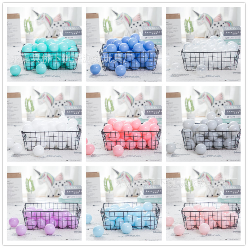 Ocean ball wholesale playground plastic ball million ball pool wave ball manufacturers thickened baby color ball decoration