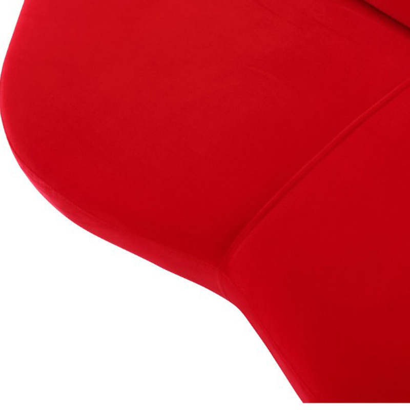 Personalidad creativa sofá de tres asientos moderno Simple Red labios rojos pequeño apartamento sala de estar dormitorio tela perezoso pequeño sofá