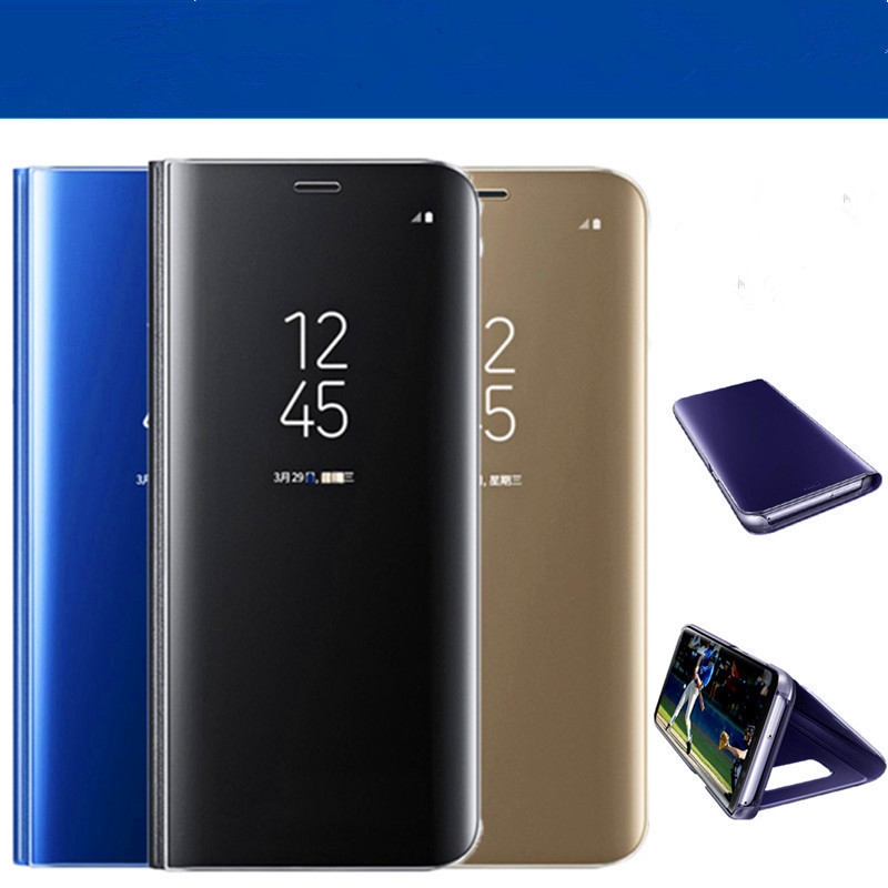 For Samsung S25ULTRA Electroplated Mirror Mobile Phone Leather Case A54 Smart Flip Cover S24FE Vertical Protective Shell