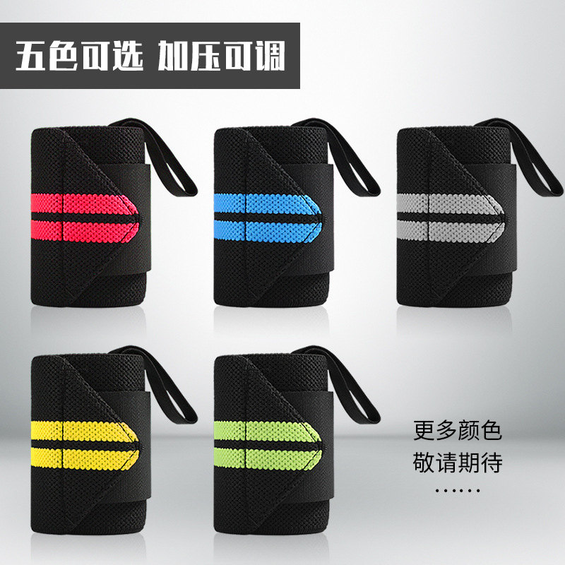 Fábrica de fitness pulsera de entrenamiento de vendaje de los hombres anti-Esguince deportes banda de refuerzo correa de muñeca equipo de protección guantes Bench Press