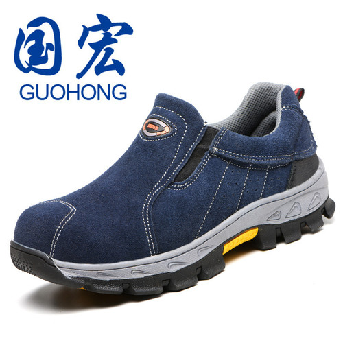 Cross-border wholesale four-season breathable labor protection shoes, steel-toe anti-smash and puncture-proof safety shoes, Amazon welder protective shoes