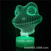 Creative LED table lamp, touch night light, 3D, creative gift, gradient, remote control