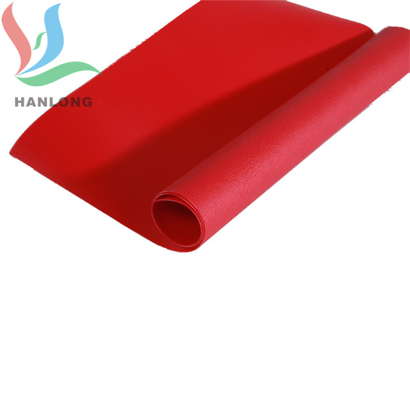 脚靶PVC革 拳击袋面料 红色双面涂层PVC涂层布