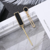 Hypoallergenic universal fashionable earrings with tassels, silver 925 sample, Korean style, internet celebrity, simple and elegant design