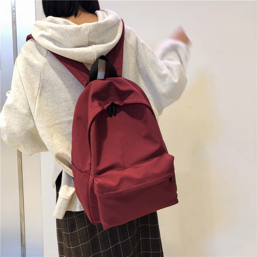School bag female Korean version Harajuku ulzzang versatile high school backpack female student ins campus simple waterproof backpack