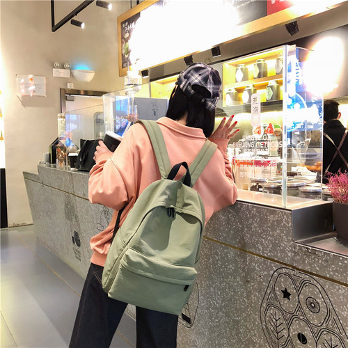 School bag female Korean version Harajuku ulzzang versatile high school backpack female student ins campus simple waterproof backpack