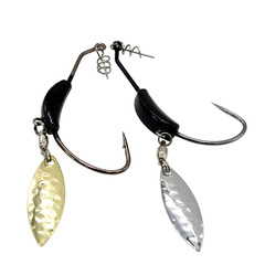 Black lead lure crank hook 7g 4g 2g plus sequin bearing swivel lure hook sea fishing lure soft bait hook