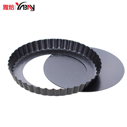 Yabei baking tools round chrysanthemum plate non-stick pizza plate pizza mold pie plate barbecue baking tools