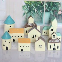 爱情海迷你小房子 苔藓微景观树脂小房屋 多肉摆件拍摄背景道具