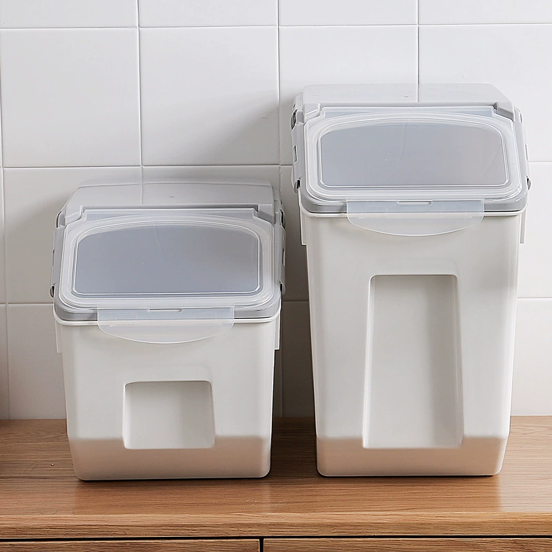 Ведро для хранения корма для кошек Герметичный ящик Резервуар для хранения Ведро для домашних животных Влагостойкий ящик для хранения Корм для собак Коробка для закусок для кошачьей еды